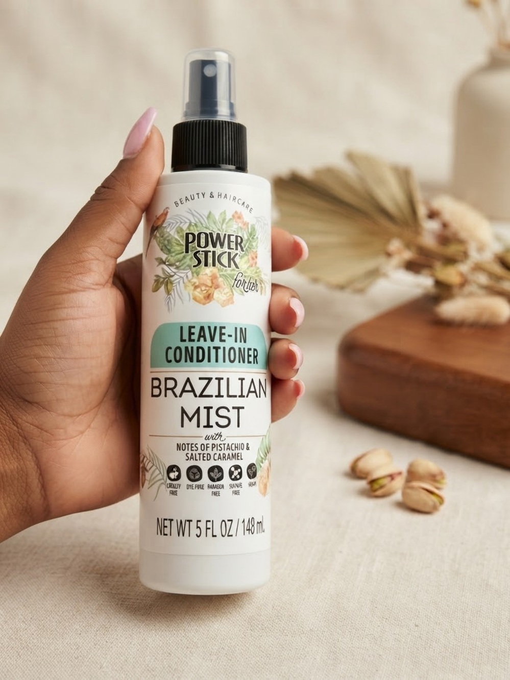 Brazilian Mist Leave-In Conditioner - Pistachio & Salted Caramel (White)